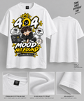 404 Mood Not Found T-Shirt | Funny Gen Z Graphic Oversized Streetwear Tee